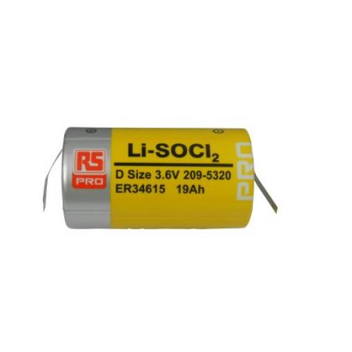 Baterie D RS PRO 3.6 V Lithium-thionyl chlorid ER34615 19 Ah RS PRO