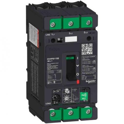 Tepelná pojistka 115 A 3pólový TeSyS GV Schneider Electric TeSys Lišta DIN