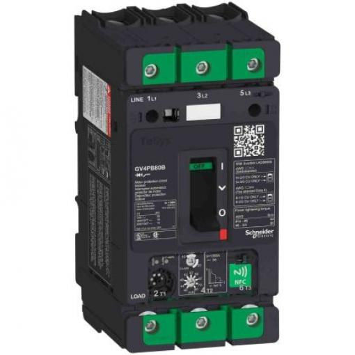 Tepelná pojistka 80 A 3pólový TeSyS GV Schneider Electric TeSys Lišta DIN