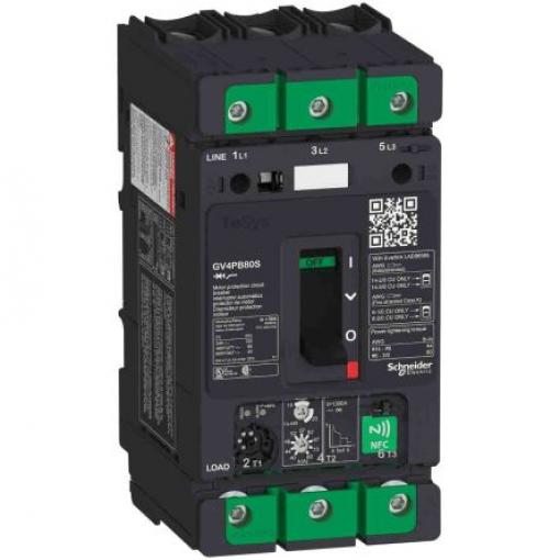 Tepelná pojistka 80 A 3pólový GV4PB Schneider Electric TeSys Lišta DIN
