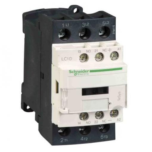 Schneider Electric 1 NO, 1 NC Reverzační stykač napětí ve vinutí 110V dc 3pólový 25 A 690V 11 kW s 3 NO kontakty 110V dc