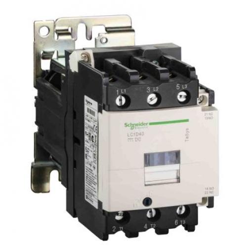 Schneider Electric 1 NO, 1 NC Reverzační stykač napětí ve vinutí 110V dc 3pólový 65 A 1kV 37 kW s 3 NO kontakty 110V dc