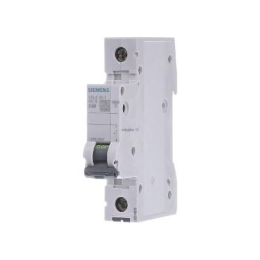 Siemens Miniaturní jistič, rozsah: 5SL4 1pólový 40 A vypínací výkon 10 kA, charakteristika: Typ C, rozsah: SENTRON 400 V