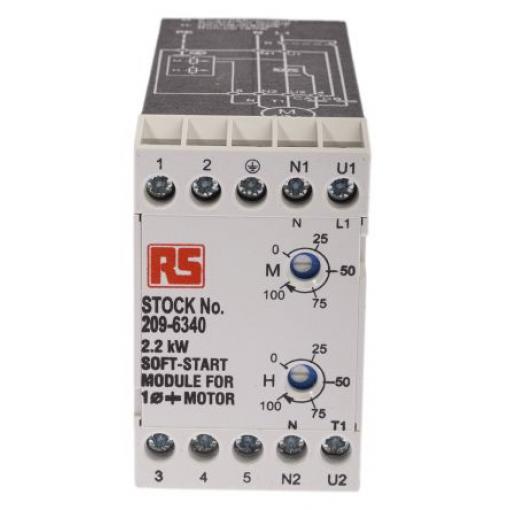 RS PRO Startér pro plynulý rozběh 2.2 kW 230V ac 1fázový IP20