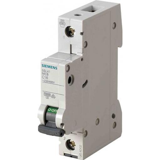Siemens Miniaturní jistič, rozsah: 5SL4 1pólový 32 A vypínací výkon 10 kA, charakteristika: Typ D, rozsah: SENTRON 400 V