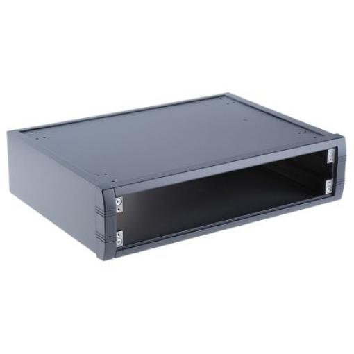 METCASE Pouzdro na přístroje, řada: Mettec Hliník 85 mm barva Šedá 350 mm 250 mm