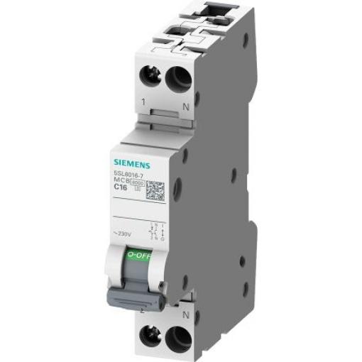 Siemens 1pólový vypínací výkon 6 kA