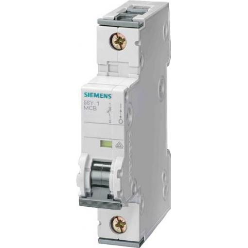 Siemens Miniaturní jistič, rozsah: 5SY4 1pólový 3 A vypínací výkon 10 kA, charakteristika: Typ D, rozsah: SENTRON 400 V