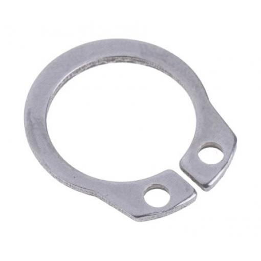 RS PRO Pojistný kroužek Externí, Nerezová ocel průměr hřídele 12 mm 9.6 mm