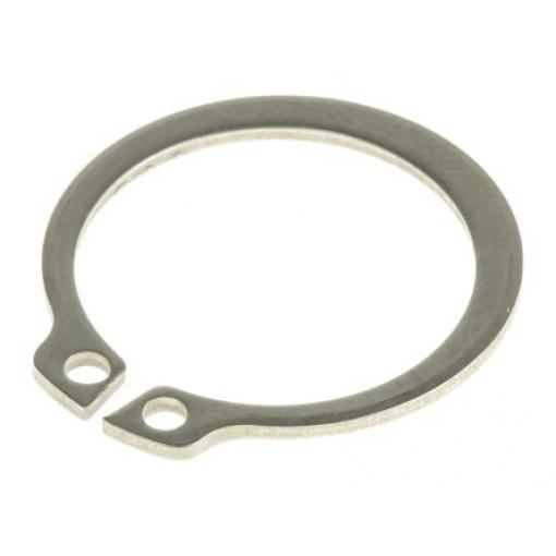 RS PRO Pojistný kroužek Externí, Nerezová ocel průměr hřídele 22 mm 21 mm
