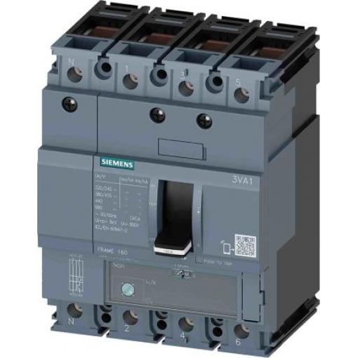 Siemens Jistič s lisovaným pouzdrem, rozsah: 3VA1 4pólový 20 A vypínací výkon 70 kA, rozsah: SENTRON