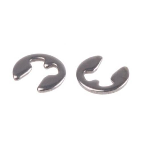 RS PRO Pojistný kroužek Typ E, Nerezová ocel průměr hřídele 1.7 mm 1.5 mm