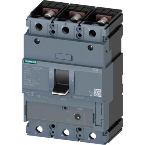 Siemens Jistič s lisovaným pouzdrem, rozsah: 3VA1 3pólový 200 A vypínací výkon 55 kA, rozsah: SENTRON