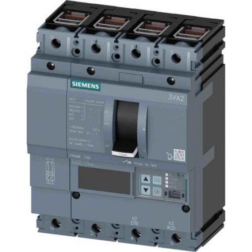 Siemens Jistič s lisovaným pouzdrem, rozsah: 3VA2 4pólový 63 A vypínací výkon 55 kA, rozsah: SENTRON