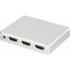 SpeaKa Professional 2 porty HDMI rozbočovač s hliníkovým krytem, UHD 3840 x 2160 Pixel