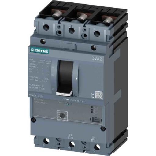 Siemens Jistič s lisovaným pouzdrem, rozsah: 3VA2 3pólový 160 A vypínací výkon 110 kA, rozsah: SENTRON