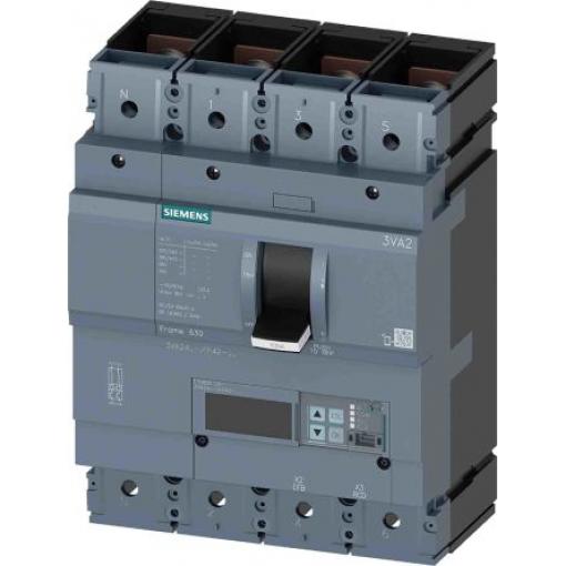 Siemens Jistič s lisovaným pouzdrem, rozsah: 3VA2 4pólový 500 A vypínací výkon 55 kA, rozsah: SENTRON