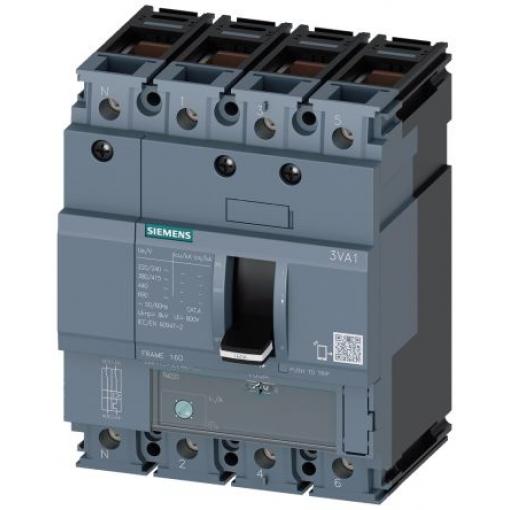 Siemens Jistič s lisovaným pouzdrem, rozsah: 3VA1 4pólový 32 A vypínací výkon 55 kA, rozsah: SENTRON
