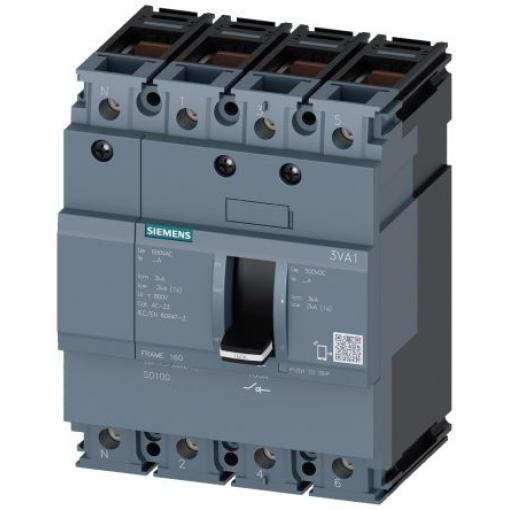 Siemens Jistič s lisovaným pouzdrem, rozsah: 3VA1 4pólový 63 A, rozsah: SENTRON