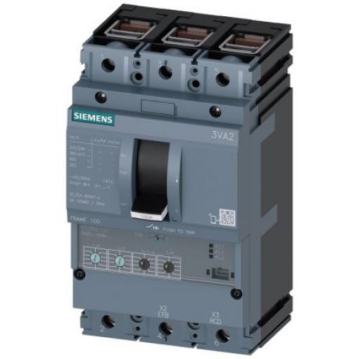Siemens Jistič s lisovaným pouzdrem, rozsah: 3VA2 3pólový 25 A vypínací výkon 55 kA, rozsah: SENTRON