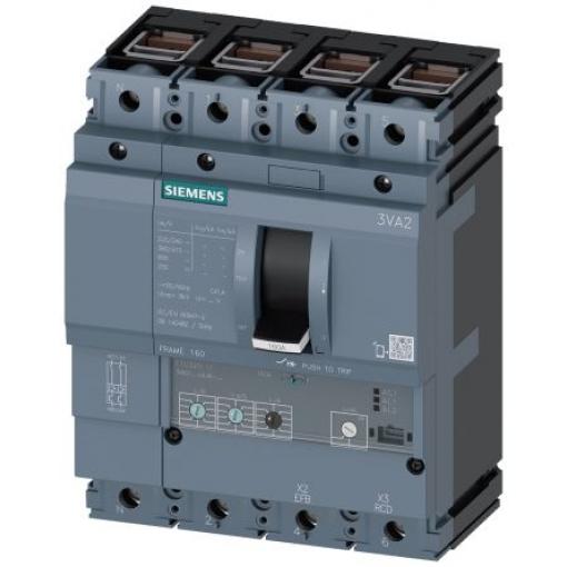 Siemens Jistič s lisovaným pouzdrem, rozsah: 3VA2 4pólový 100 A vypínací výkon 85 kA, rozsah: SENTRON