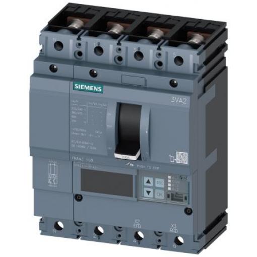 Siemens Jistič s lisovaným pouzdrem, rozsah: 3VA2 4pólový 25 A vypínací výkon 85 kA, rozsah: SENTRON