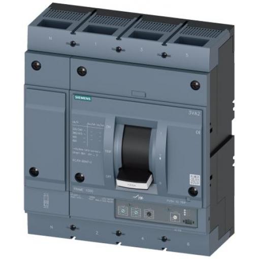 Siemens Jistič s lisovaným pouzdrem, rozsah: 3VA2 4pólový 800 A vypínací výkon 85 kA, rozsah: SENTRON