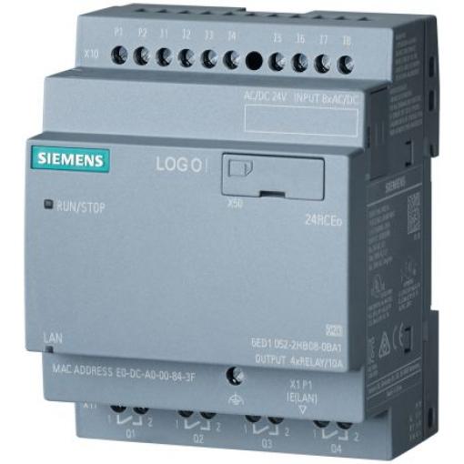 PLC procesor řada LOGO!, výstup: Relé Ethernet 8 4 Lišta DIN 24 V DC Siemens