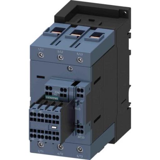 Siemens 2 NO, 2 NC Stykač napětí ve vinutí 24V dc 3pólový 95 A 45 kW s 2 NO/2 NC kontakty 24V dc Řízení motoru 3P