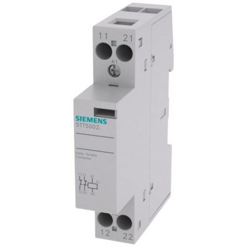Siemens Stykač napětí ve vinutí 230V ac 2pólový 20 A 1 kW s 2 NC kontakty 230V ac, rozsah: 5TT INSTA