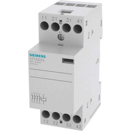 Siemens Stykač napětí ve vinutí 24V 4pólový 25 A 2 kW s 4 NC kontakty 24V, rozsah: 5TT INSTA
