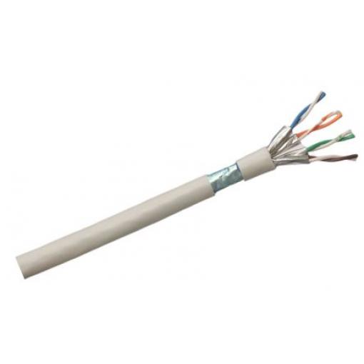 RS PRO Cat6a Ethernetové kabely, Bílá, Polyvinylchlorid, 300 V 100 m, typ pláště: Stíněné