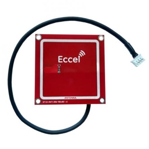 Anténa RFID Mux ANT 1356-50x50-300 Průchozí otvor/šroubení Čtvercový JST PHR-3 Eccel Technology Ltd 1 dBi