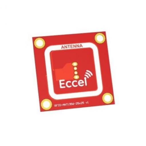 Anténa RFID Mux ANT 1356-25x25-300 Průchozí otvor/šroubení Čtvercový JST PHR-3, JST B3B-PH-K-S(LF)(SN) Eccel Technology