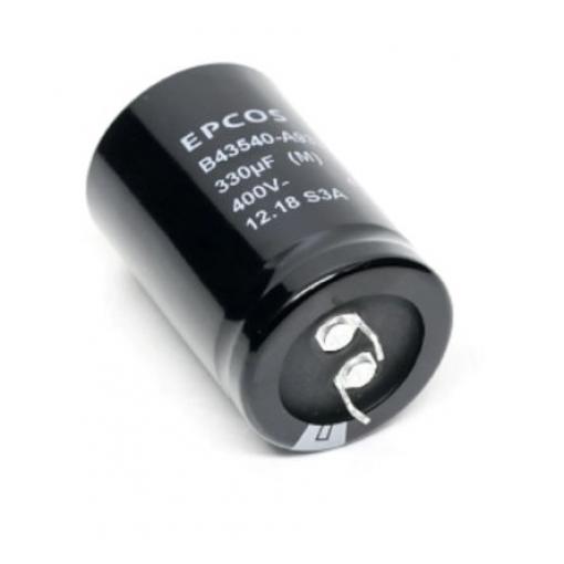 Kondenzátor, řada: B43544 1000 μF ±20 % 40mΩ 250 V dc, Zacvakávací montáž EPCOS
