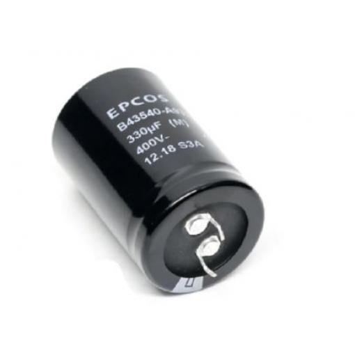 Kondenzátor 470μF 400V dc, Nasazovací Hliníkové elektrolytické EPCOS