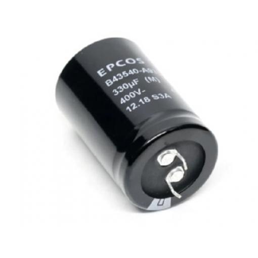 Kondenzátor, řada: B43642 680 μF ±20 % 55mΩ 400 V dc, Zacvakávací montáž EPCOS