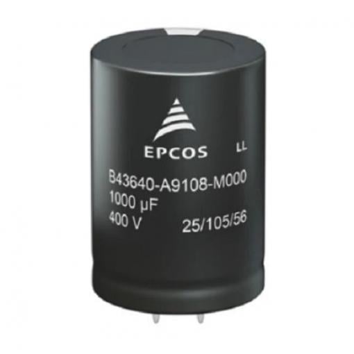 Kondenzátor, řada: B43644 68 μF ±20 % 360mΩ 450 V dc, Zacvakávací montáž EPCOS
