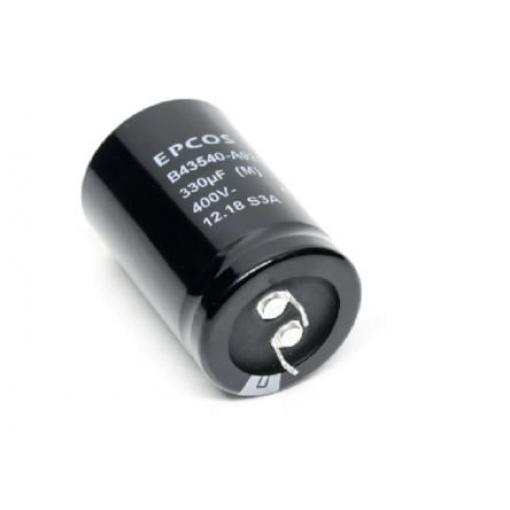 Kondenzátor, řada: B43644 330 μF ±20 % 400 V dc, Zacvakávací montáž EPCOS