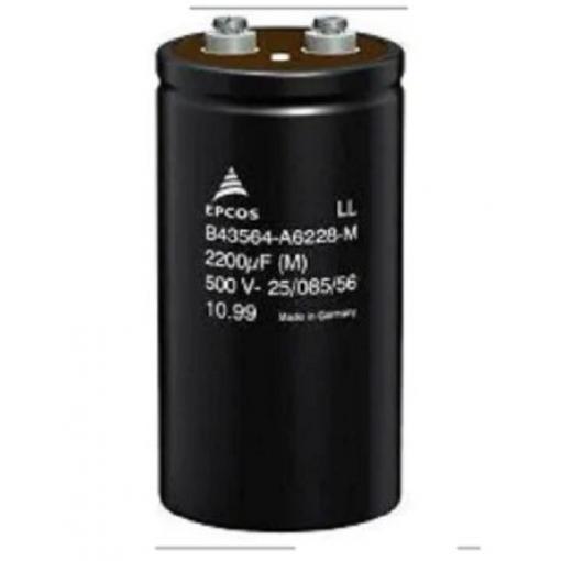 Kondenzátor, řada: B43712 4700 μF ±20 % 26mΩ 100 V, Šroubová svorka EPCOS