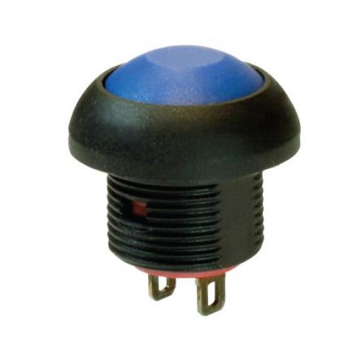 RS PRO Tlačítkový spínač, řada: PAS6 IP67 SPST Panel Vyp-zap 13.6 mm 125 mA, barva LED: Modrá 36 V dc 50 V ac