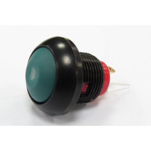 RS PRO Tlačítkový spínač, řada: PAS6 IP67 SPST Panel Okamžité Osvětlené 13.6 mm 125 mA, barva LED: Zelená 36 V dc 250 V