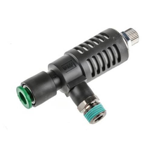 Nastavitelný výfukový ventil, řada: ASV SMC, max. tlak: 1 Mpa 1/8 in