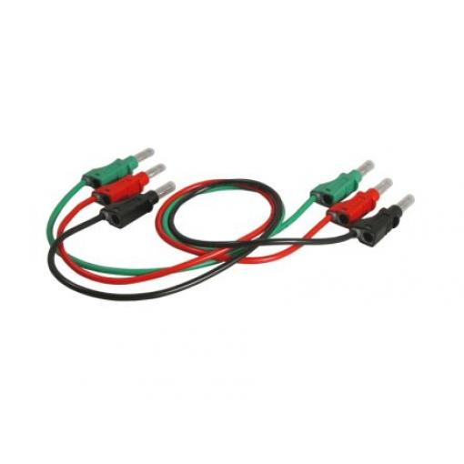 Kabel, Sada výstupního kabelu zástrčky se zasouvacím pouzdrem, 50 cm, pro použití s: Model 8540 DC elektronické zatížení