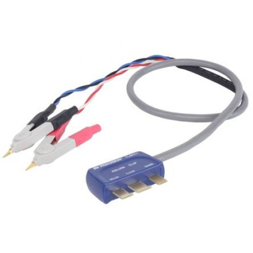 Testovací vodič pro měřiče LCR, 4pólový stíněný měřicí kabel Kelvin Clip, pro použití s: 879B, 880 Ruční měřiče LCR s