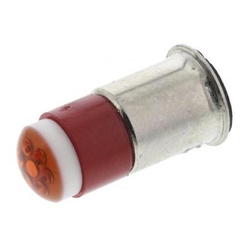 LED indikátor barva světla Červená, objímka žárovky: Miniaturní příruba vícečipový, průměr: 6mm, 24V dc