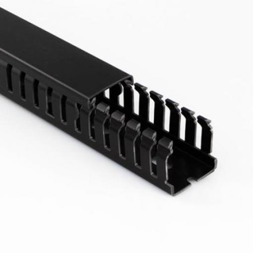 Kabelové rozdvojky, řada: 2346 Noryl Otevřeno barva Černá 25 mm x 50 mm x 2 m Betaduct