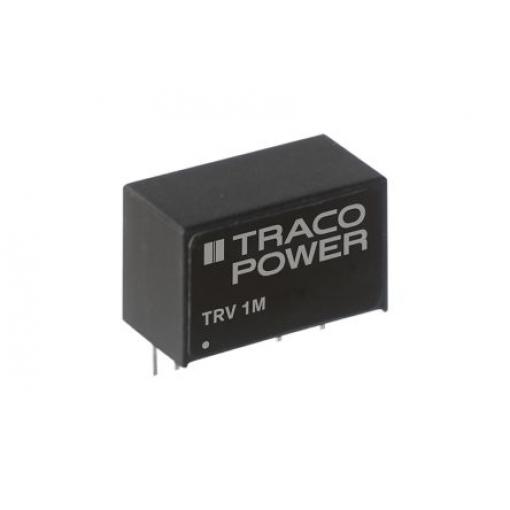 TRACOPOWER Měnič DC/DC TRV 1M, výstup: 5 V dc 5 kV, Vin 14.4V dc 100 mA, Vin 9.6V 1 W -40 °C 85 °C Průchozí otvor