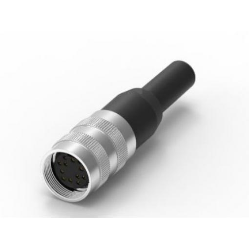 RS PRO Konektor DIN, řada: DP1612JANY, počet kontaktů: 12, velikost: Standard, 60 V, orientace těla: Rovný, IP40 3A,