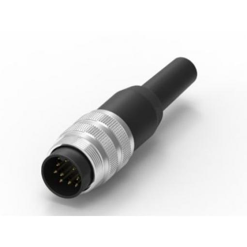 RS PRO Konektor DIN, řada: DP1612PA, počet kontaktů: 12, velikost: Standard, 60 V, orientace těla: Rovný, IP40 3A,